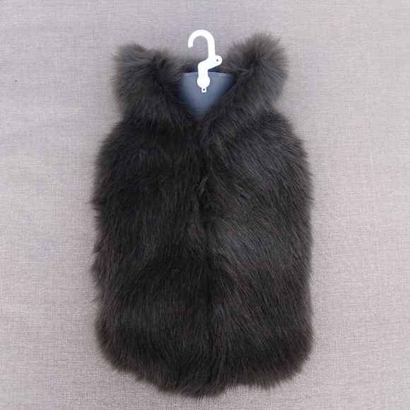 Helen Moore Other - NEW Helen Moore Cozy Gray Faux Fur Fuzzy Hot Water Bottle Made in England